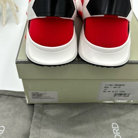 Men’s Tom Ford Jago lace up sneakers size 12 made in Italy - Picture 7 of 11